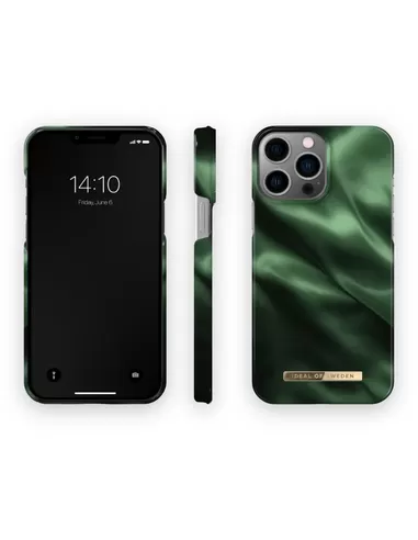 iDeal of Sweden Fashion Case iPhone 13 Pro Max Emerald Satin